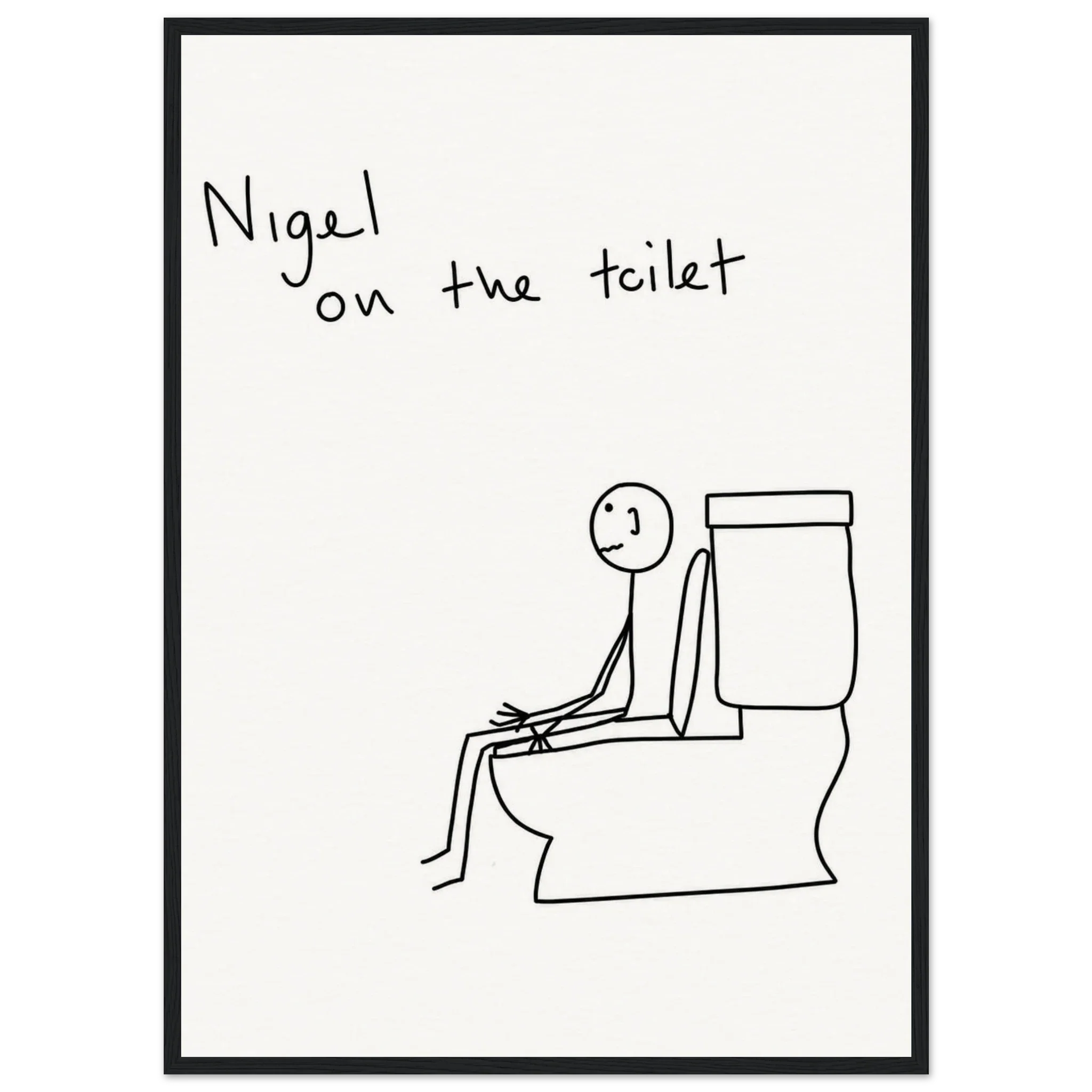 The Nigel on the toilet collection