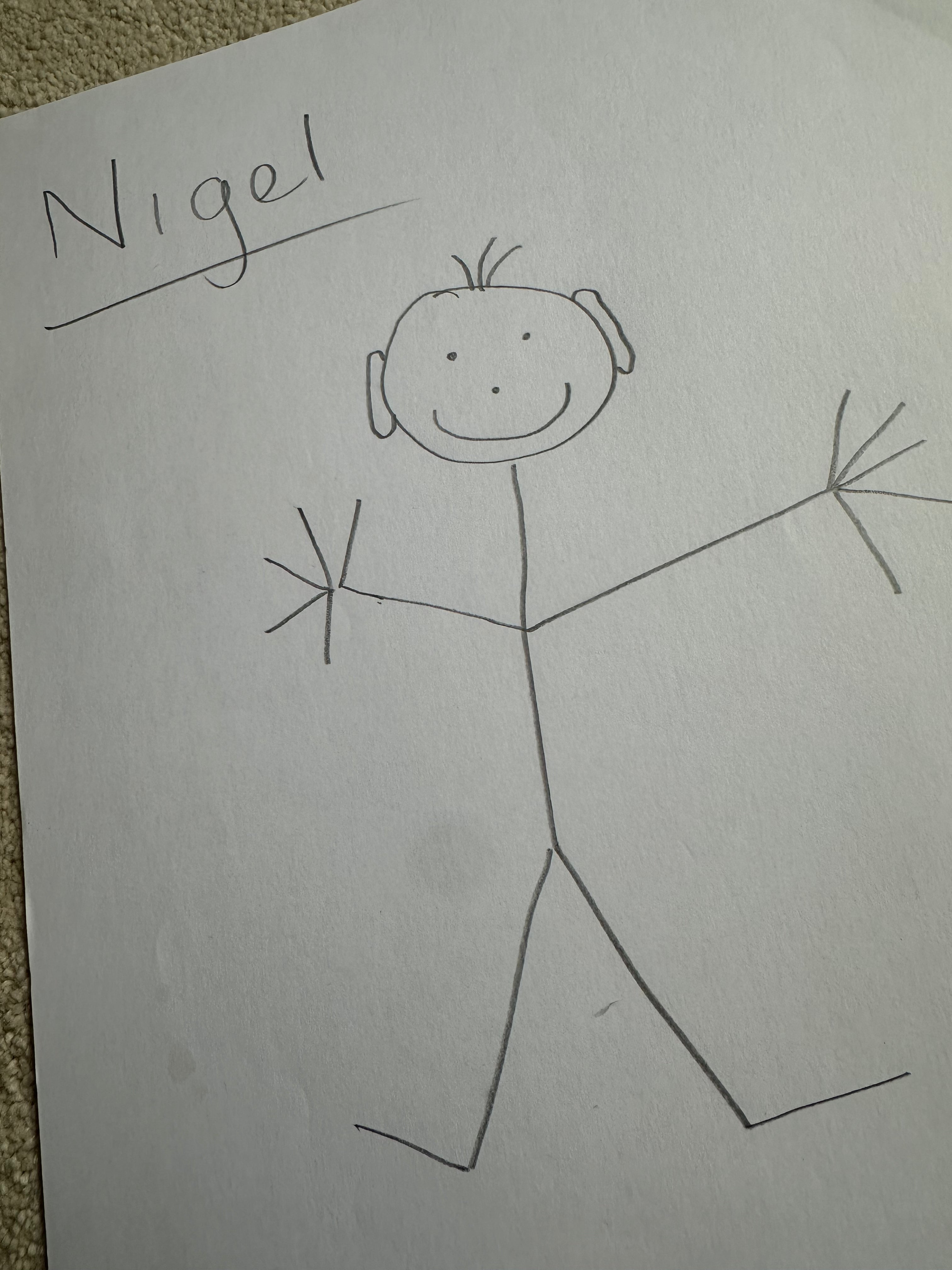 Nigel - Original Pencil Drawing, 1 of 1